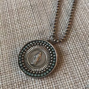 Virgin saints &angles pendant. With case